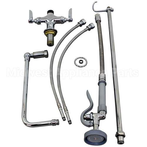 B-0111 Compatible TS Brass Pre Rinse Unit Deck