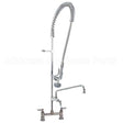 B-0123-ADF12-B Compatible TS Brass Prerinse, 8"Dk Mt, Leadfree, W/F