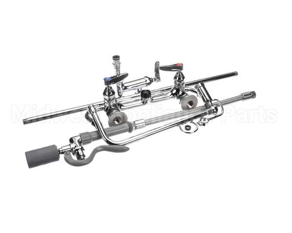 B-0131-ADF12-BC T&S Brass 8 Wall Mount Pre-Rinse, B-0107-C Spray V