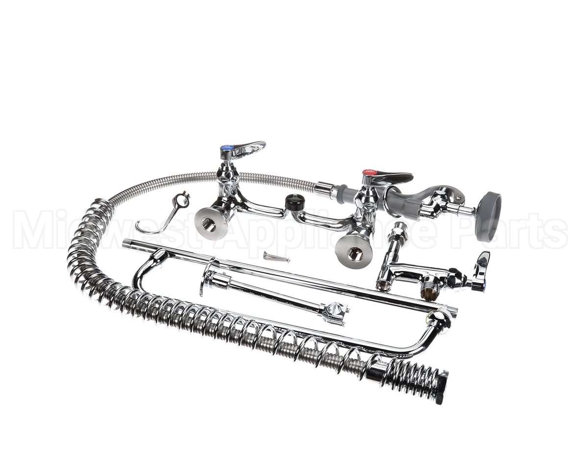 B-0133-ADF14-B T&S Brass Easyinstall Pre-Rinse, Spring Action, 8