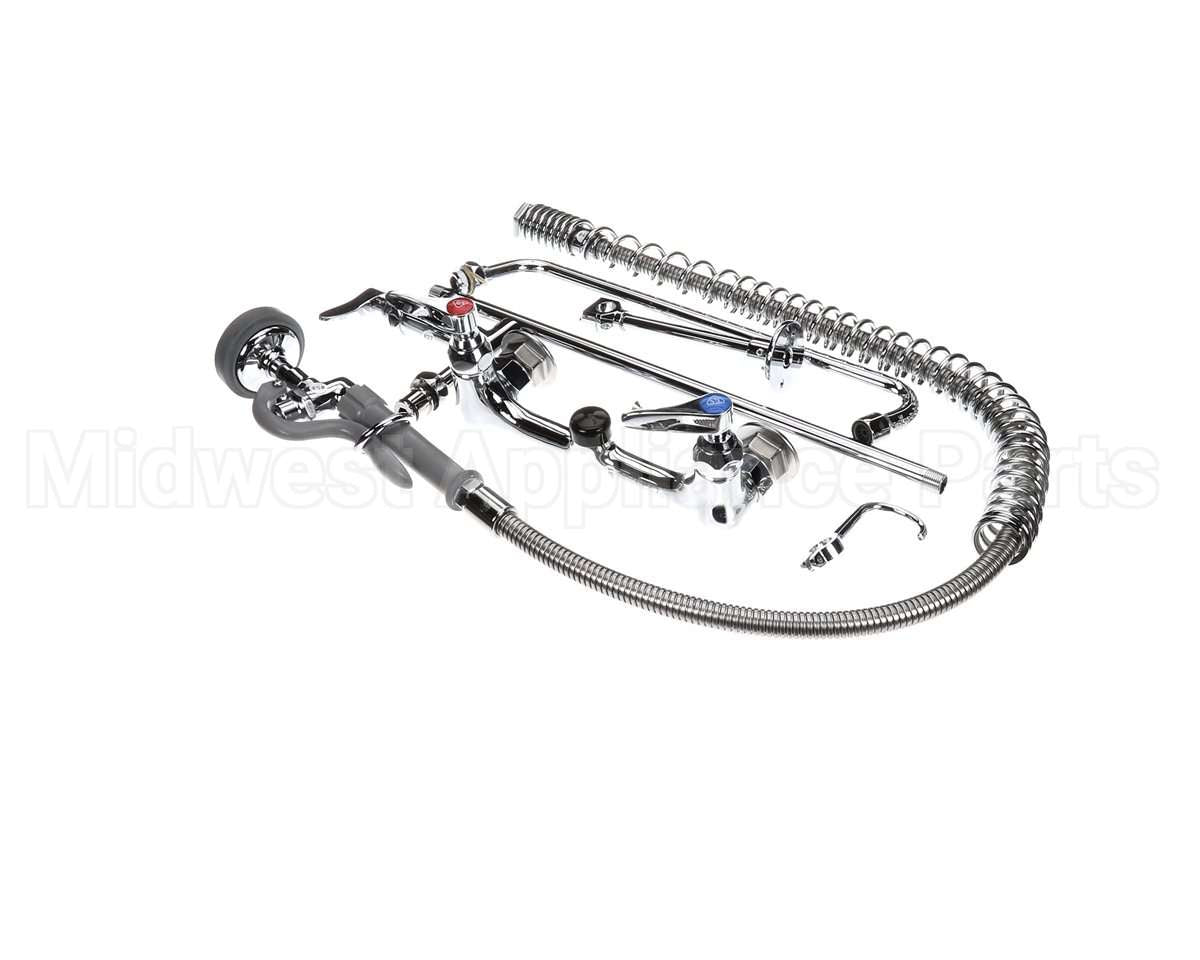 B-0133-ADF14-B T&S Brass Easyinstall Pre-Rinse, Spring Action, 8
