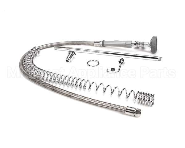 B-0133-LB T&S Brass Pre-Rinse, Spring Action, 18 Riser, 44 H