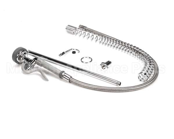 B-0133-LB T&S Brass Pre-Rinse, Spring Action, 18 Riser, 44 H