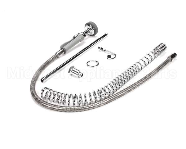 B-0133-LB T&S Brass Pre-Rinse, Spring Action, 18 Riser, 44 H