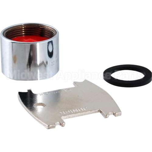 B-0199-06 Compatible TS Brass Aerator, 2.2Gpm, Vandalresist