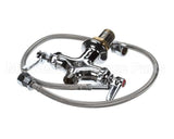 B-0200-LN T&S Brass Double Pantry Base Faucet, Swivel Outlet