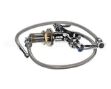 B-0200-LN T&S Brass Double Pantry Base Faucet, Swivel Outlet