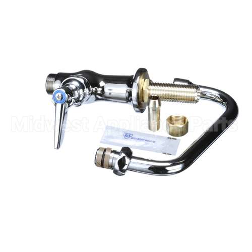 B-0207 T&S Brass Single Pantry Faucet, Single Hole Base,