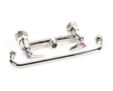 B-0221 T&S Brass Double Pantry Faucet, Deck Mount, 8 Cent