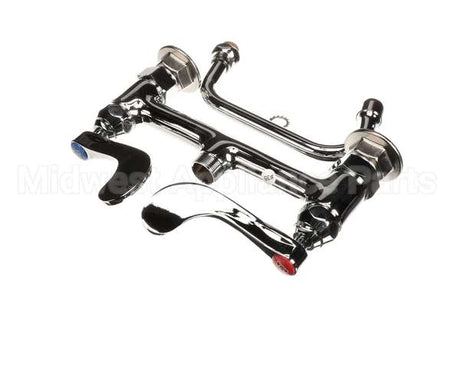 B-0222-WH4 T&S Brass Double Pantry Faucet 8 Deck Mount Eter