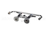 B-0225-CR T&S Brass Double Pantry Faucet Deck Mount 4 Cent