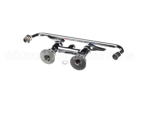 B-0225-CR T&S Brass Double Pantry Faucet Deck Mount 4 Cent