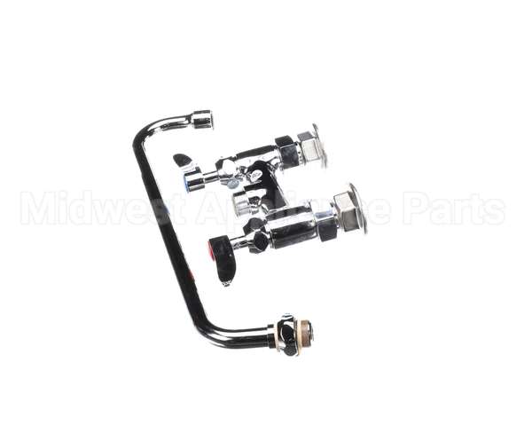 B-0225-CR T&S Brass Double Pantry Faucet Deck Mount 4 Cent