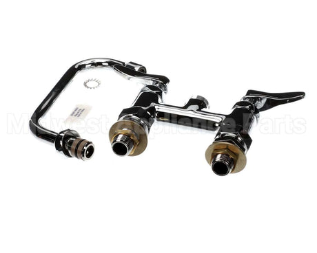 B-0228-CC T&S Brass Double Pantry Faucet, Deck Mount, 4 Cent