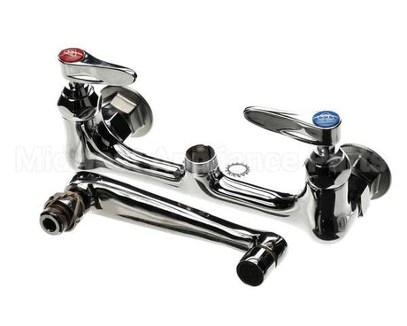 B-0230-01 T&S Brass Mixing Faucet 8 Wall Mount 6 Cast Spou