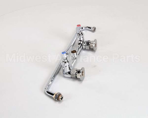 B-0230 T&S Brass Double Pantry Faucet, Wall Mount, 8 Cent