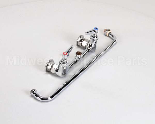 B-0230 T&S Brass Double Pantry Faucet, Wall Mount, 8 Cent