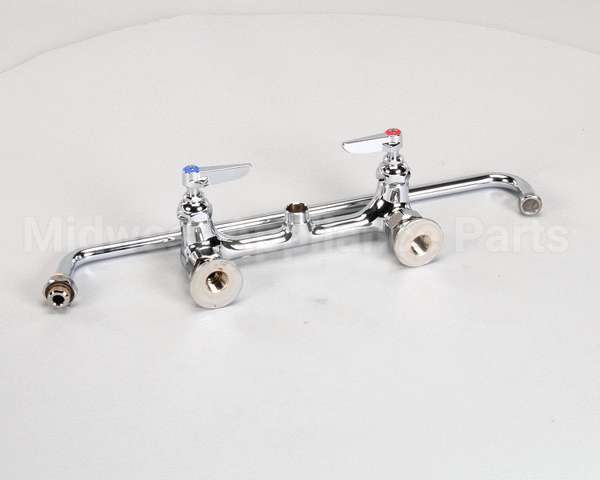 B-0230 T&S Brass Double Pantry Faucet, Wall Mount, 8 Cent