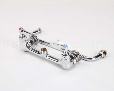 B-0231 T&S Brass Double Pantry Faucet, Wall Mount, 8 Cent