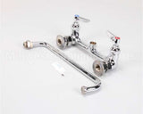 B-0231 T&S Brass Double Pantry Faucet, Wall Mount, 8 Cent