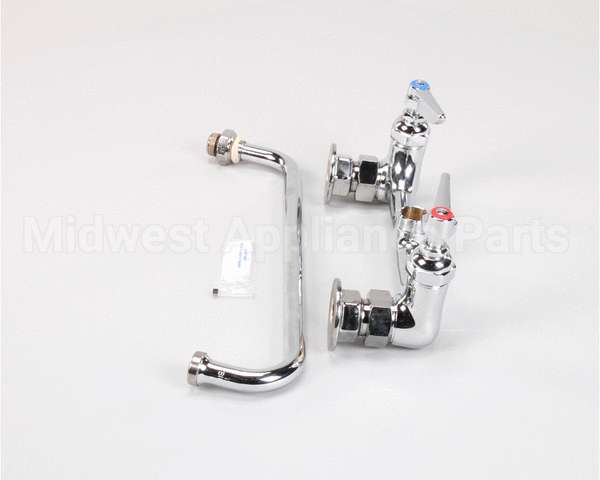 B-0231 T&S Brass Double Pantry Faucet, Wall Mount, 8 Cent