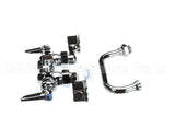 B-0237 T&S Brass Double Pantry Faucet Wall Mount Adjust