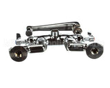 B-0243 T&S Brass Double Pantry Faucet Wall Mount Adjust