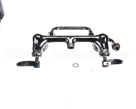 B-0266-CR-SC T&S Brass Dual Pantry Mixing Faucet 8 Wall Mount