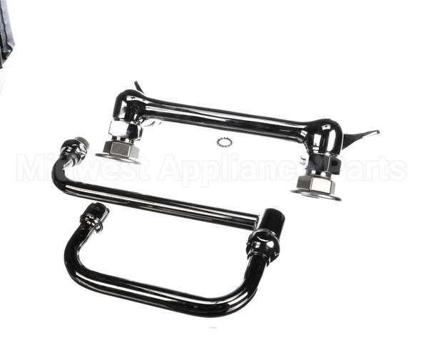 B-0266-CR-SC T&S Brass Dual Pantry Mixing Faucet 8 Wall Mount