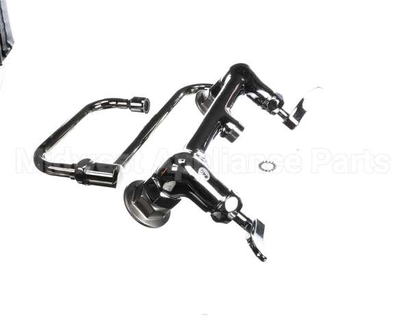 B-0266-CR-SC T&S Brass Dual Pantry Mixing Faucet 8 Wall Mount