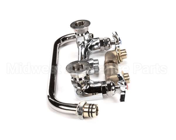 B-0290 T&S Brass Big-Flo Mixing Faucet, 8 Wall Mount, 12