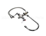 B-0300-CR T&S Brass Double Pantry Faucet, Single Hole Base,