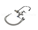 B-0300-CR T&S Brass Double Pantry Faucet, Single Hole Base,