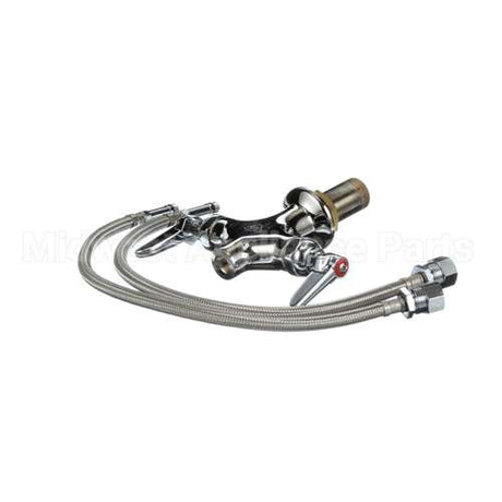 B-0300-LN T&S Brass Double Pantry Swivel/Rigid Base Faucet,