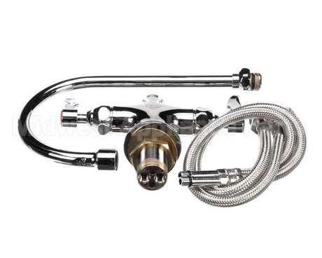 B-0300 T&S Brass Double Pantry Faucet, Single Hole Base,