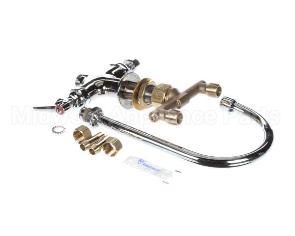 B-0301-01 T&S Brass Double Pantry Faucet, Single Hole Base,