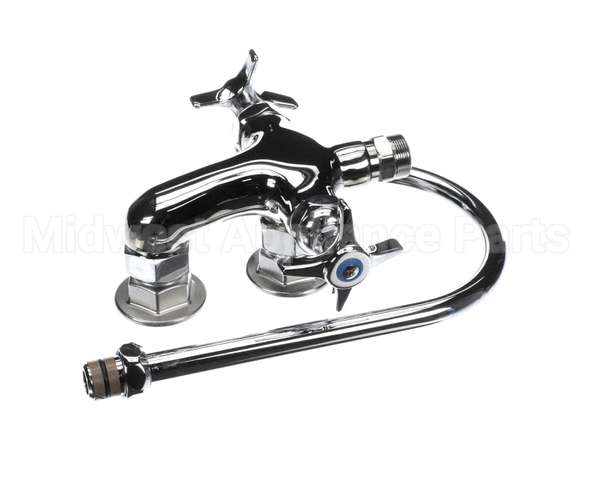 B-0316 T&S Brass Vertical Double Pantry Faucet, Wall Moun