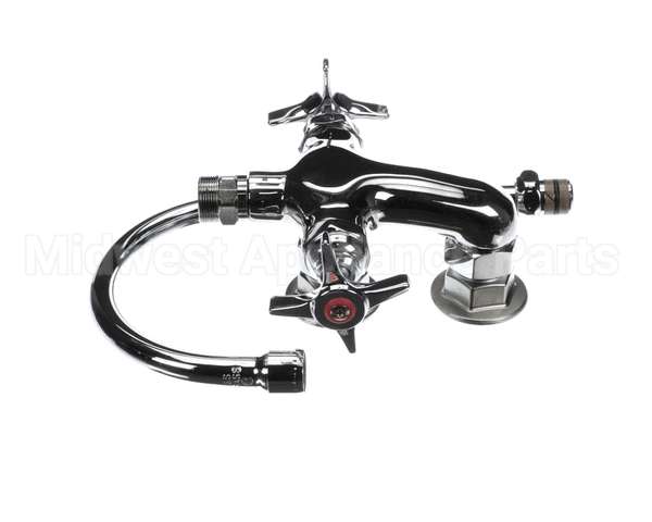 B-0316 T&S Brass Vertical Double Pantry Faucet, Wall Moun