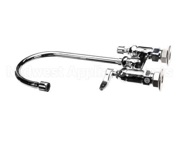 B-0325 T&S Brass Double Pantry Faucet, Deck Mount, 4 Cent