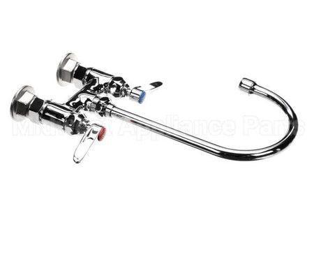 B-0325 T&S Brass Double Pantry Faucet, Deck Mount, 4 Cent