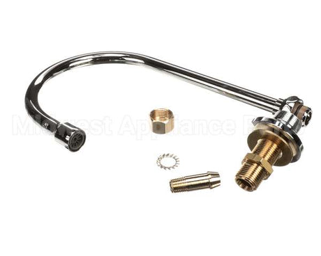 B-0520 T&S Brass Rigid Gooseneck, Deck Mount, 5-1/2 Sprea