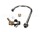 B-0520 T&S Brass Rigid Gooseneck, Deck Mount, 5-1/2 Sprea