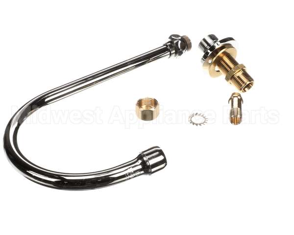 B-0520 T&S Brass Rigid Gooseneck, Deck Mount, 5-1/2 Sprea