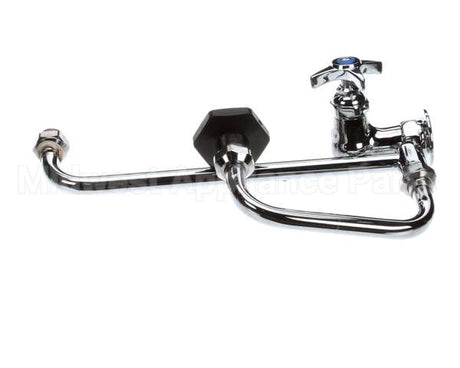 B-0592 T&S Brass Pot Filler, Wall Mount, Single Control,