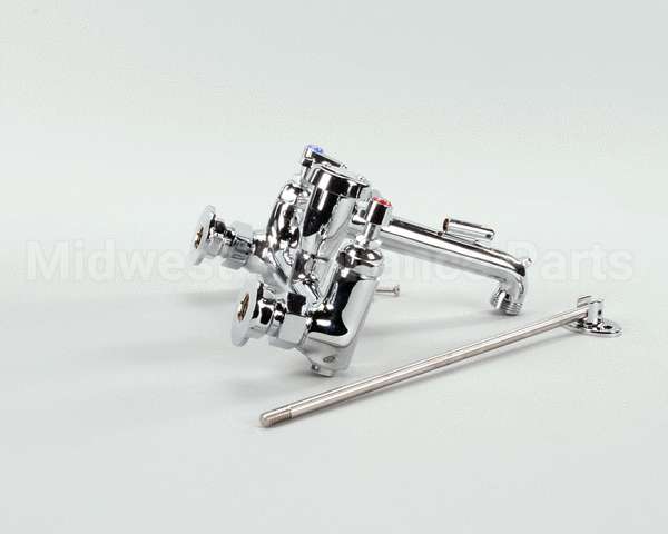 B-0665-BSTP T&S Brass Service Sink Faucet, Wall Mount, 8 Cente