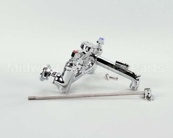 B-0665-BSTP T&S Brass Service Sink Faucet, Wall Mount, 8 Cente