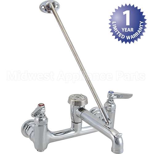 B-0665-BSTP Compatible TS Brass Faucet 8" Wall Mount Ser Vice Sink T&S