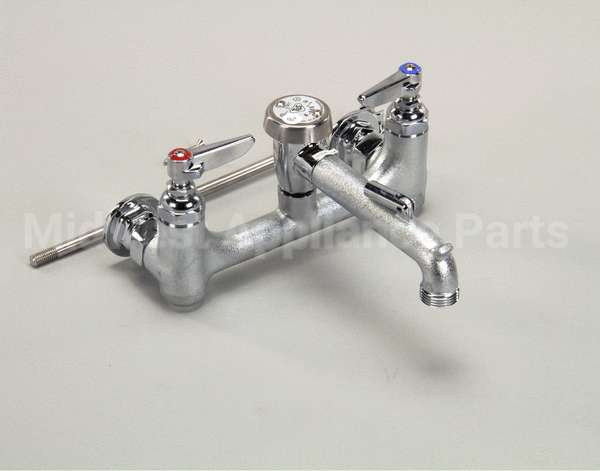 B-0665-BSTR T&S Brass Service Sink Faucet, Wall Mount, 8 Cente