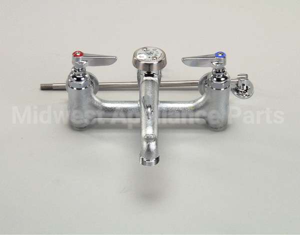 B-0665-BSTR T&S Brass Service Sink Faucet, Wall Mount, 8 Cente