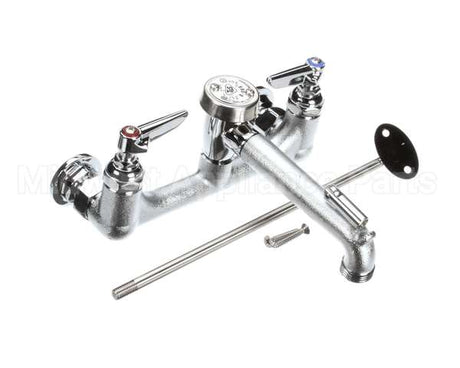 B-0665-RGH T&S Brass Service Sink Faucet, Wall Mount, 8 Cente